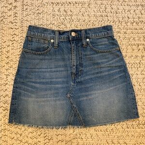 Madewell Blue A-line Mini Skirt Casual